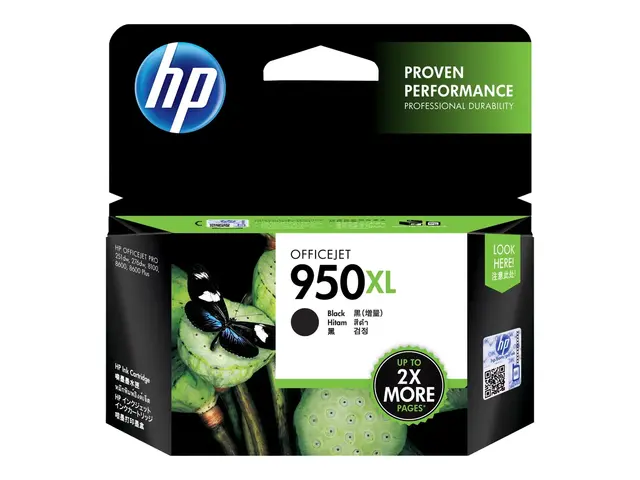 HP 950XL - Høy ytelse svart original Officejet blekkpatron for Pro...