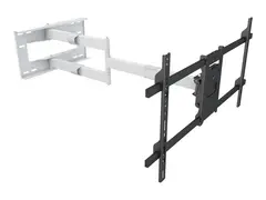 Multibrackets M Universal Long Reach Arm Brakett - full bevegelse - for LCD-skjerm - robust stål - hvit - skjermstørrelse: 42"-75" - veggmonterbar