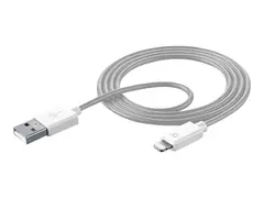 Cellular Line - Lightning-kabel Lightning hann til USB hann - 1 m - hvit