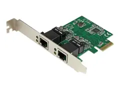 StarTech.com Dual Port Gigabit PCI Express Server Network Adapter Card 1 Gbps PCIe NIC - Dual Port Server Adapter - 2 Port Ethernet Card (ST1000SPEXD4) - nettverksadapter - PCIe - Gigabit Ethernet x 2