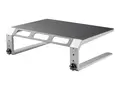 StarTech.com Monitor Riser Stand - For up to 32&quot; Monitor Height Adjustable - Computer Monitor Riser - Steel and Aluminum (MONSTND) - Stativ - for Skjerm - aluminium, st&#229;l - skjermst&#248;rrelse: 32&quot; - skrivebord