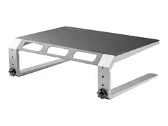 StarTech.com Monitor Riser Stand - For up to 32&quot; Monitor Height Adjustable - Computer Monitor Riser - Steel and Aluminum (MONSTND) - Stativ - for Skjerm - aluminium, st&#229;l - skjermst&#248;rrelse: 32&quot; - skrivebord
