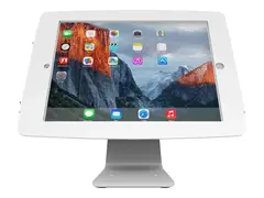 Compulocks iPad Pro 12.9" (3-6th Gen) Space Enclosure Rotating Counter Stand Innhegning - for nettbrett - låsbar - høyverdig aluminium - hvit - overflatemonterbar - for Apple 12.9-inch iPad Pro (3. generasjon, 4. generasjon, 5. generasjon, 6. generasjon)