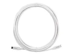 STARTECH.COM USB C to USB C Cable - 13 ft / 4m - 5A PD - M/M - White - USB 2.0