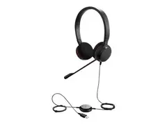 Jabra Evolve 20 UC stereo - Hodesett - on-ear kablet - USB