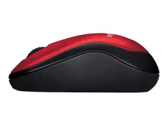 Logitech M185 - Mus - optisk - tr&#229;dl&#248;s 2.4 GHz - USB tr&#229;dl&#248;s mottaker - r&#248;d