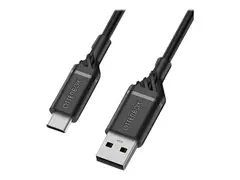 OtterBox Standard - USB-kabel - 24 pin USB-C (hann) til USB (hann) USB 2.0 - 3 A - 1 m - svart