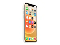 Apple - Baksidedeksel for mobiltelefon - med MagSafe silikon - hvit - for iPhone 12, 12 Pro