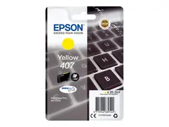 Epson 407 - 20.3 ml - L-st&#248;rrelse - gul - original blekkpatron - for WorkForce Pro WF-4745, WF-4745DTWF