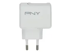 PNY - Strømadapter - 12 watt - 2.4 A (USB) på kabel: USB-C