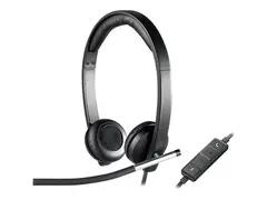 Logitech USB Headset Stereo H650e Hodesett - on-ear - kablet