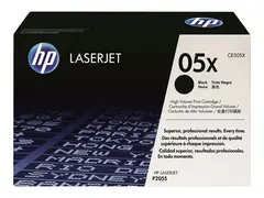 HP 05X - Høy ytelse - svart - original LaserJet - tonerpatron (CE505X) - for LaserJet P2035, P2035n, P2055, P2055d, P2055dn, P2055x