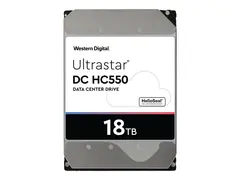 WD Ultrastar DC HC550 WUH721818ALE6L4 Harddisk - 18 TB - intern - 3.5" - SATA 6Gb/s - 7200 rpm - buffer: 512 MB