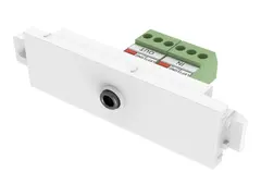 VISION TC3 - Modulmulighetsplatesett med fjærklemmer og kabler stereo minijack 3,5 mm - hvit - 1 sett