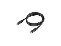 Lenovo - USB-kabel - 24 pin USB-C (hann) til 24 pin USB-C (hann) 20 V - 5 A - 1 m - 4K-st&#248;tte, USB Power Delivery (5 A, 100 W) - svart