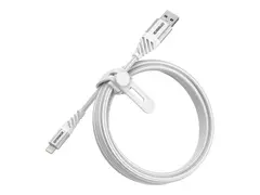 OtterBox Premium - Lightning-kabel USB hann til Lightning hann - 2 m - skyhvit