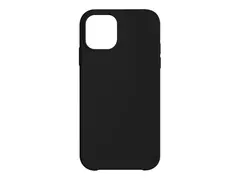 KEY - Baksidedeksel for mobiltelefon v&#230;skesilikon - svart - for Apple iPhone 12 Pro Max