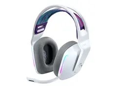 Logitech G G733 LIGHTSPEED Wireless RGB Gaming Headset Hodesett - full st&#248;rrelse - 2,4 GHz - tr&#229;dl&#248;s - hvit