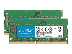 Crucial - DDR4 - sett - 64 GB: 2 x 32 GB SO DIMM 260-pin - 2666 MHz / PC4-21300 - ikke-bufret