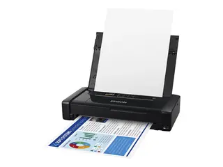 Epson WorkForce WF-110W - Skriver - farge ink-jet - A4 - 5760 x 1440 dpi - opp til 7 spm (mono) / inntil 4 spm (farge) - kapasitet: 20 ark - USB 2.0, Wi-Fi(n)