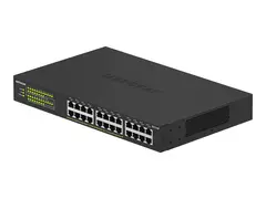 NETGEAR GS324P - Switch - ikke-styrt - 16 x 10/100/1000 (PoE+) + 8 x 10/100/1000 rackmonterbar, stasjon&#230;r - PoE+ (190 W)