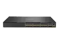 HPE Aruba 6300M - Switch - L3 - Styrt 24 x 1 Gigabit / 10 Gigabit SFP+ + 4 x 1 Gigabit / 10 Gigabit / 25 Gigabit / 50 Gigabit SFP56 (opplink / stabling) - front og side til bakside - rackmonterbar
