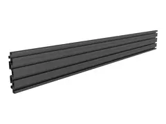 Multibrackets M Pro Series - Monteringskomponent (enkeltskjermskinne) for videovegg - aluminium - svart - stangmontering