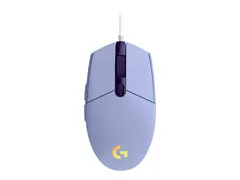 Logitech Gaming Mouse G203 LIGHTSYNC - Mus optisk - 6 knapper - kablet - USB - lilla - for Komplett Epic Gaming PC a125