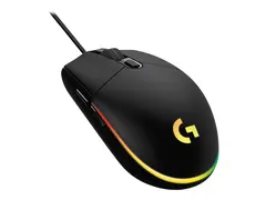 Logitech Gaming Mouse G203 LIGHTSYNC - Mus optisk - 6 knapper - kablet - USB - svart
