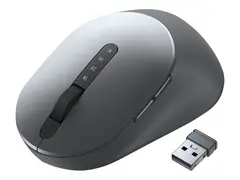 Dell MS5320W - Mus - optisk - 7 knapper - tr&#229;dl&#248;s 2.4 GHz, Bluetooth 5.0 - titangr&#229; - med 3 &#229;rs Advanced Exchange Service