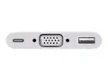 Apple USB-C VGA Multiport Adapter VGA-adapter - 24 pin USB-C (hann) til HD-15 (VGA), USB-type A, 24 pin USB-C (hunn)