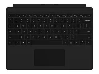 Microsoft Surface Pro Keyboard - Tastatur med styrepute - bakbelysning - Nordisk - svart - kommersiell - for Surface Pro X