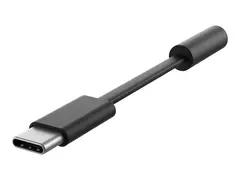 Microsoft Surface Audio Adapter USB-C til hodetelefons-jakkadapter - USB-C hann til ministereojakk hunn - svart
