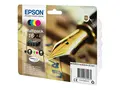 Epson 16XL Multipack - 4-pack - XL svart, gul, cyan, magenta - original - blister - blekkpatron - for WorkForce WF-2010, 2510, 2520, 2530, 2540, 2630, 2650, 2660, 2750, 2760