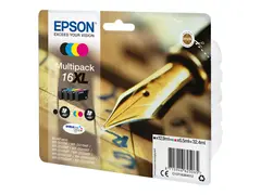 Epson 16XL Multipack - 4-pack - XL svart, gul, cyan, magenta - original - blister - blekkpatron - for WorkForce WF-2010, 2510, 2520, 2530, 2540, 2630, 2650, 2660, 2750, 2760