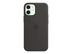 Apple - Baksidedeksel for mobiltelefon - med MagSafe silikon - svart - for iPhone 12 mini