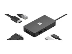 Microsoft USB-C Travel Hub - dokkingstasjon USB-C - VGA, HDMI - GigE