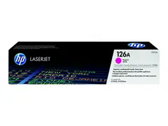 HP 126A - Magenta - original - LaserJet - tonerpatron (CE313A) for Color LaserJet Pro CP1025; LaserJet Pro MFP M175; TopShot LaserJet Pro M275