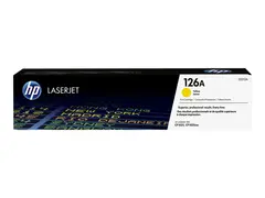HP 126A - Gul - original - LaserJet - tonerpatron (CE312A) for Color LaserJet Pro CP1025; LaserJet Pro MFP M175; TopShot LaserJet Pro M275