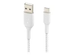 Belkin BOOST CHARGE - USB-kabel 24 pin USB-C (hann) til USB (hann) - 1 m - hvit