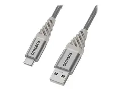 OtterBox Premium - USB-kabel - 24 pin USB-C (hann) til USB (hann) USB 2.0 - 3 A - 1 m - skyhvit