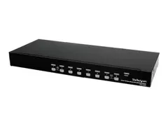 StarTech.com 8 Port 1U Rackmount DVI USB KVM Switch USB DVI KVM Switch - DVI KVM Switch - USB KVM Switch (SV831DVIU) - KVM-svitsj - 8 porter - rackmonterbar