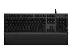 Logitech Gaming G513 - Tastatur - bakgrunnsbelyst USB - Nordisk - tastsvitsj: GX Brown Tactile - karbon