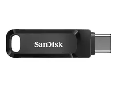 SanDisk Ultra Dual Drive Go - USB-flashstasjon 256 GB - USB 3.2 Gen 1 / USB-C - svart