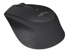 Logitech M280 - Mus - høyrehendt optisk - 3 knapper - trådløs - 2.4 GHz - USB trådløs mottaker - svart