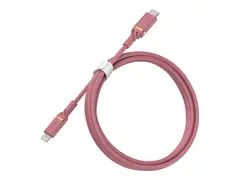 OtterBox - Lightning-kabel - Lightning hann til 24 pin USB-C hann 1 m - sprudlende rosa - Power Delivery-støtte