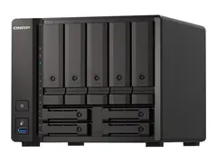 QNAP TS-H973AX-32G - NAS-server 9 br&#248;nner - SATA 6Gb/s - RAID 0, 1, 5, 6, 10, 50, JBOD, 60, RAID TP - RAM 32 GB - 2.5 Gigabit Ethernet / 10 Gigabit Ethernet - iSCSI st&#248;tte