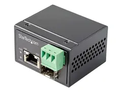 STARTECH.COM PoE+ Industrial Media Converter 30W - Media converter LWL - SM