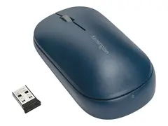 Kensington SureTrack - Mus - optisk 4 knapper - trådløs - 2.4 GHz, Bluetooth 3.0, Bluetooth 5.0 LE - USB trådløs mottaker - blå