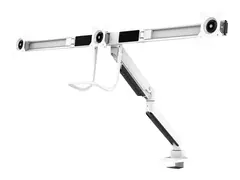 Neomounts NM-D775DX3 - Monteringssett full bevegelse - for 3 LCD-skjermer - aluminium - hvit - skjermst&#248;rrelse: 17&quot;-24&quot; - klemmemonterbar, malje, skrivebordsmonterbar
